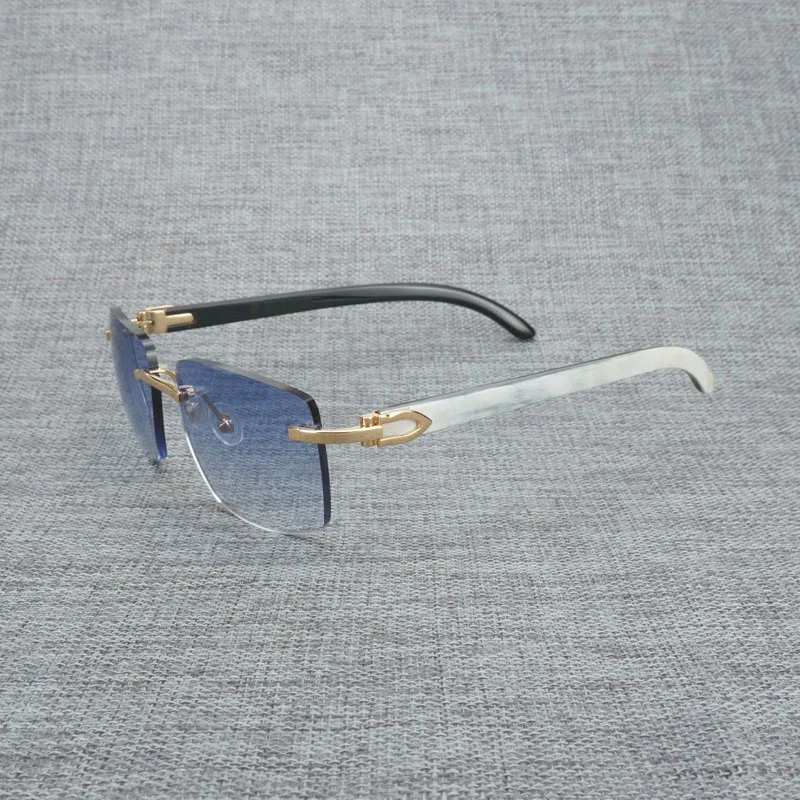 Natural Wood Sunglasses Men Black White Buffalo Horn Sun Glasses Vintage Rimless Square Eyeglasses Oculos 
Natural Wood Sunglasses Men Black White Buffalo Horn Sun Glasses Vintage Rimless Square Eyeglasses Oculos
