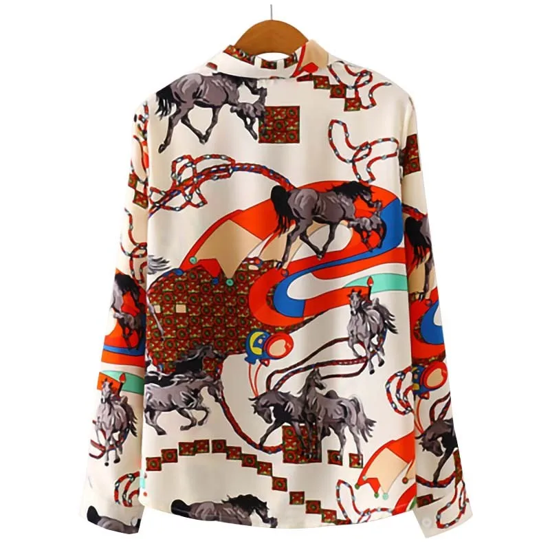 Print Vintage Turn Down Collar Long Sleeve Women Blouse Summer Fashion Streetwear Tops Plus Size Office Ladies Blouses
Print Vintage Turn Down Collar Long Sleeve Women Blouse Summer Fashion Streetwear Tops Plus Size Office Ladies Blouses