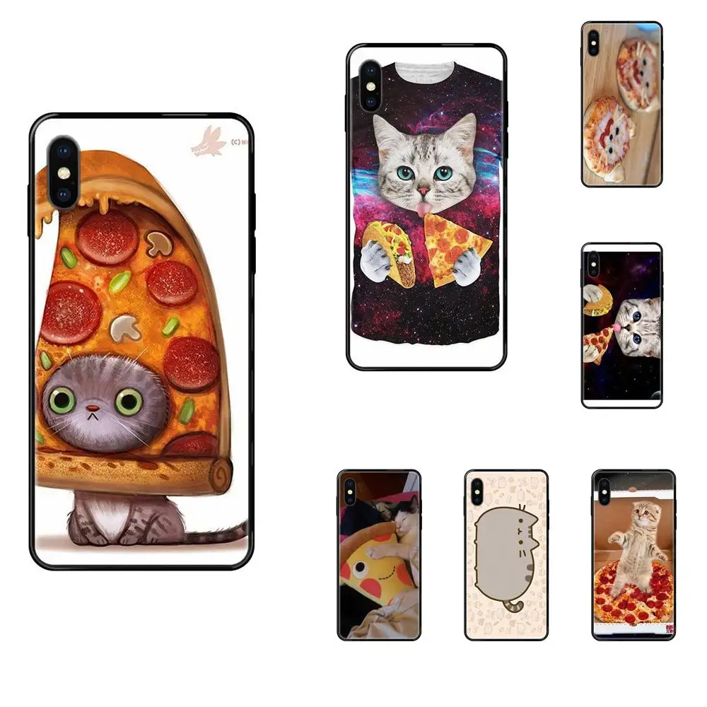 Мягкие чехлы Capa Cover для Galaxy A70 A71 A70E A5 A6 A7 A8 A10 A10S A20 A20S A20E A30S A40 A50 2017 2018 Пицца Кошка