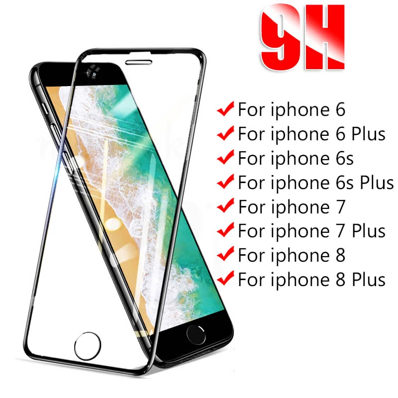 2 шт. Защитное стекло для iphone 7 8 6 s Plus протектор экрана из закаленного стекла на