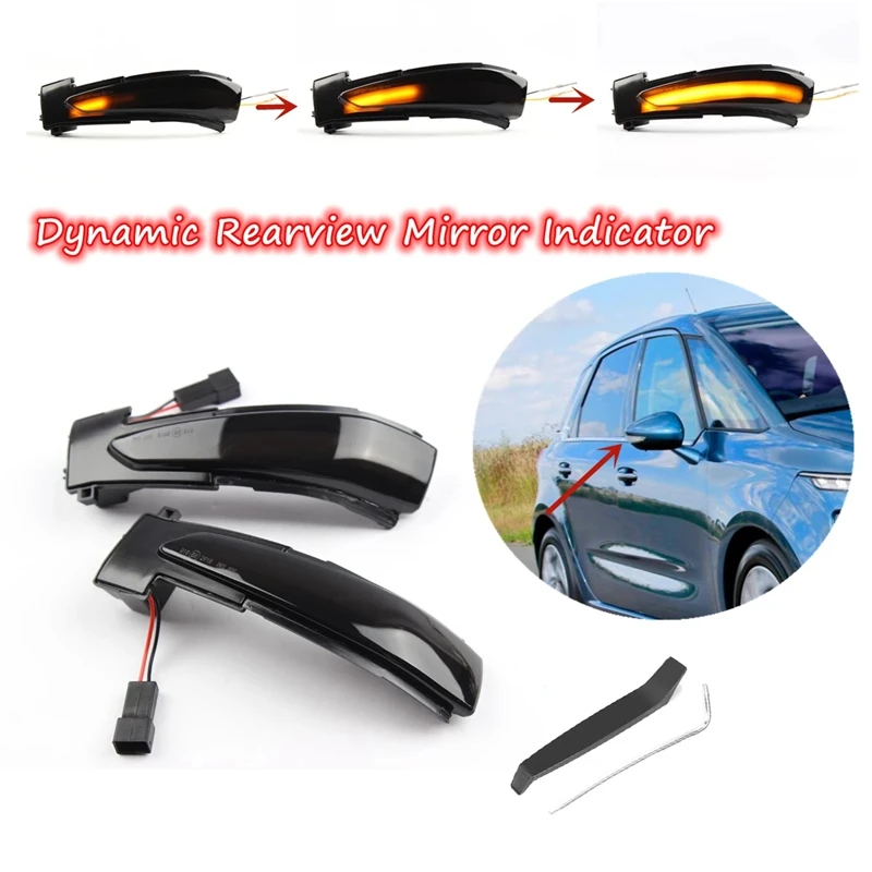 Car Dynamic LED Turn Signal Light Rearview Mirror Light Indicator for Peugeot 508 Citroen C4 Picasso DS5 2011-2018
Car Dynamic LED Turn Signal Light Rearview Mirror Light Indicator for Peugeot 508 Citroen C4 Picasso DS5 2011-2018