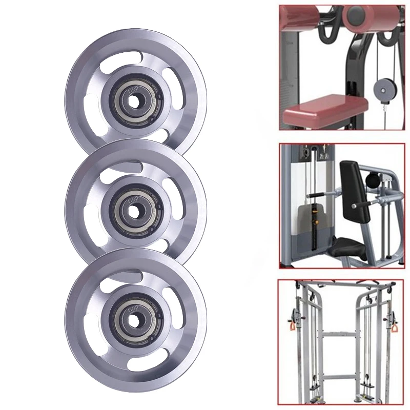 3pcs 95MM Gym Pulley 360 Degree Rotation Silence Smooth Cable Machine Pulley for LAT Pull Down DIY System Attachment Accessories
3pcs 95MM Gym Pulley 360 Degree Rotation Silence Smooth Cable Machine Pulley for LAT Pull Down DIY System Attachment Accessories