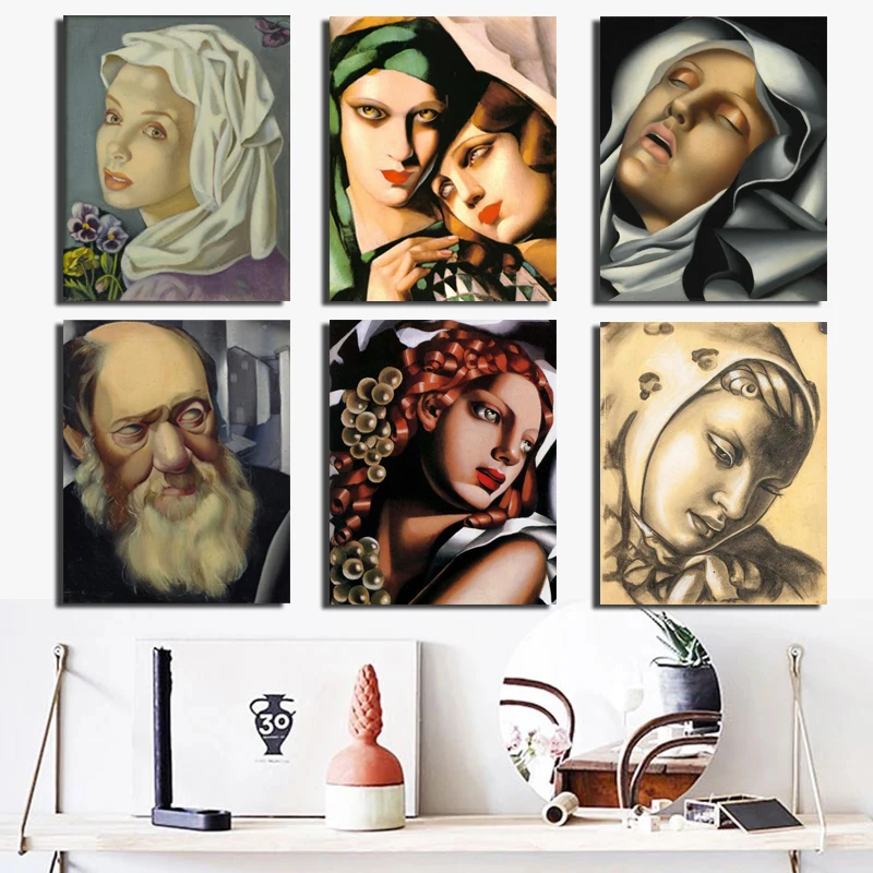 Wall Art Canvas Tamara De Lempicka Paintings Home Decor Famale Portrait Picture Hd Prints Retro Modular Poster For Bedroom Frame
Wall Art Canvas Tamara De Lempicka Paintings Home Decor Famale Portrait Picture Hd Prints Retro Modular Poster For Bedroom Frame