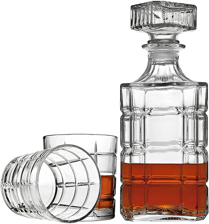 Hellodream Whiskey Decanter And Glasses Bar Set, Includes Whisky Decanter And 6 Cocktail Glasses - 7 Piece Set
Hellodream Whiskey Decanter And Glasses Bar Set, Includes Whisky Decanter And 6 Cocktail Glasses - 7 Piece Set