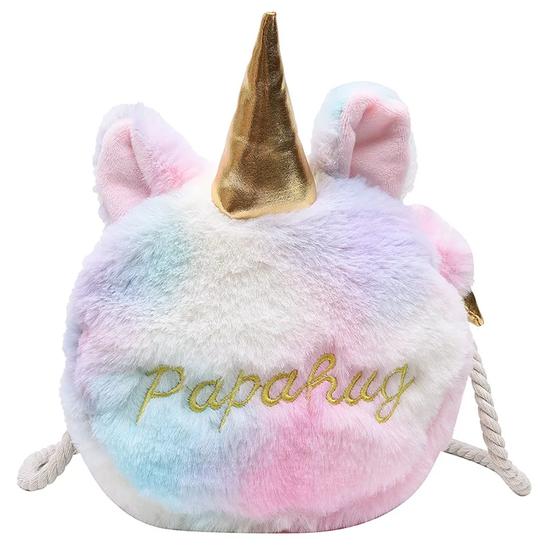 Children's Furry bags New Unicorn Cool Monster Plush Messenger bags Cute Men and Women Baby Shoulder bags
Children's Furry bags New Unicorn Cool Monster Plush Messenger bags Cute Men and Women Baby Shoulder bags