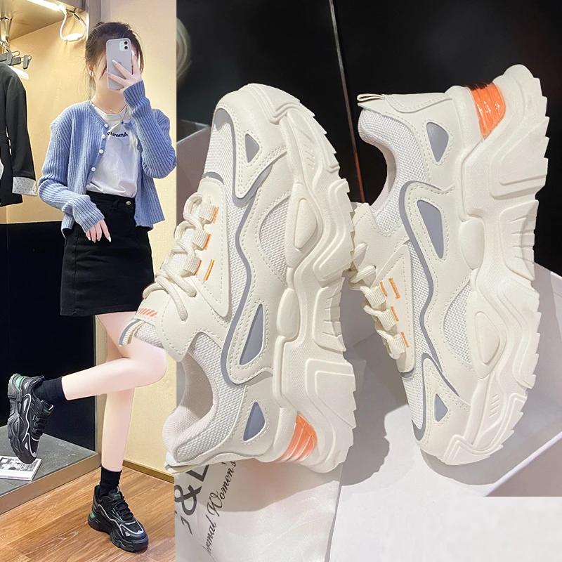 Женские кроссовки на платформе, повседневные дышащие кроссовки на толстой массивной подошве, без шнуровки, в Корейском стиле, разные цвета, ...
Женские кроссовки на платформе, повседневные дышащие кроссовки на толстой массивной подошве, без шнуровки, в Корейском стиле, разные цвета, ...