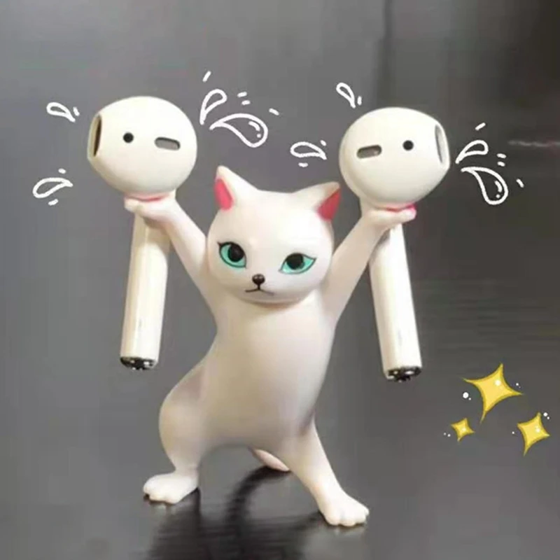 Cute Cat Stand Dance Cat Bluetooth Headset Holder Cartoon Cat Decoration Stand for Car Table Creative Desktop Ornaments
Cute Cat Stand Dance Cat Bluetooth Headset Holder Cartoon Cat Decoration Stand for Car Table Creative Desktop Ornaments