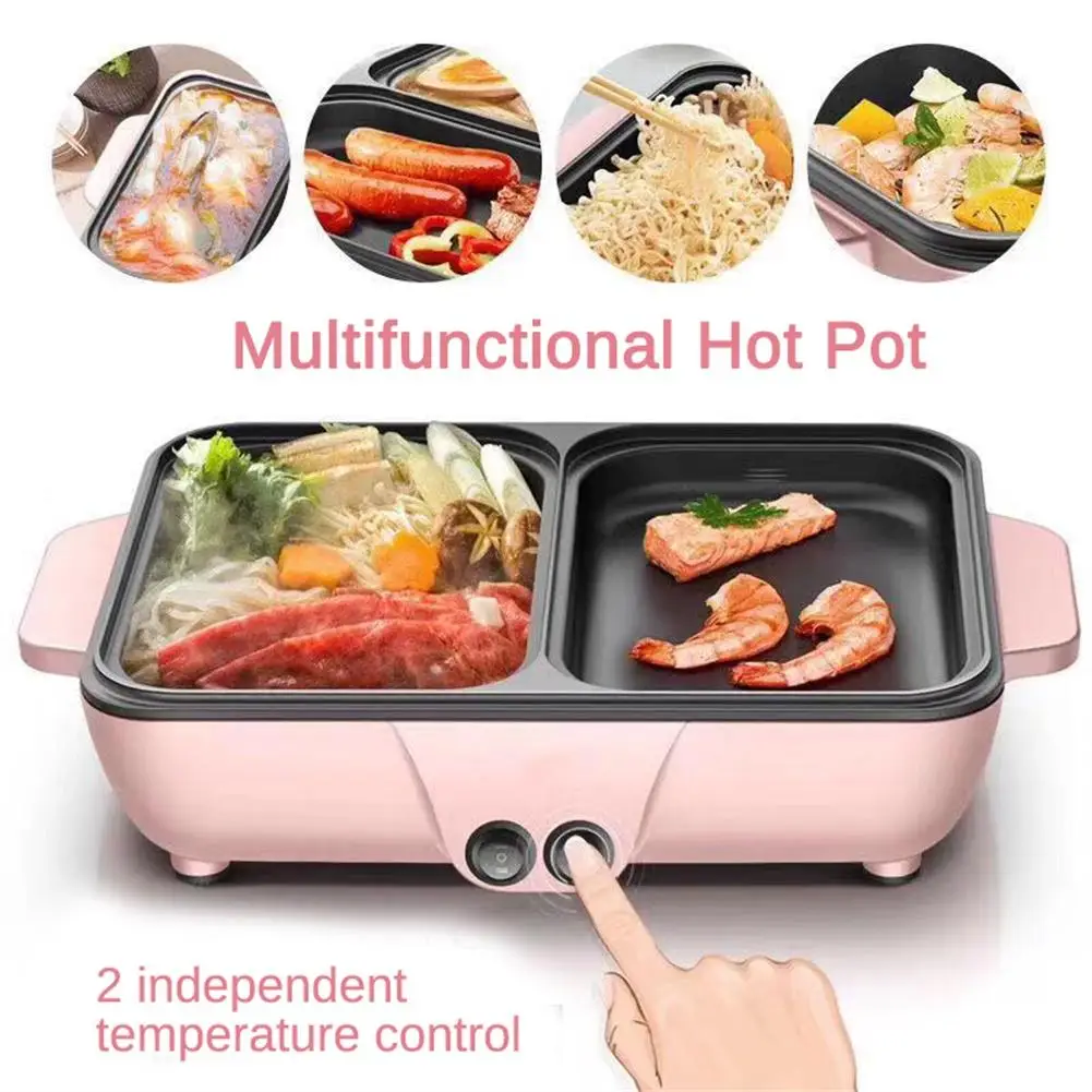 110V/220V 2 In 1 Multi-Function Barbecue Electric Frying Machine, Household Baking Pan, Non-Stick Smokeless Grilled Hot Pot
110V/220V 2 In 1 Multi-Function Barbecue Electric Frying Machine, Household Baking Pan, Non-Stick Smokeless Grilled Hot Pot