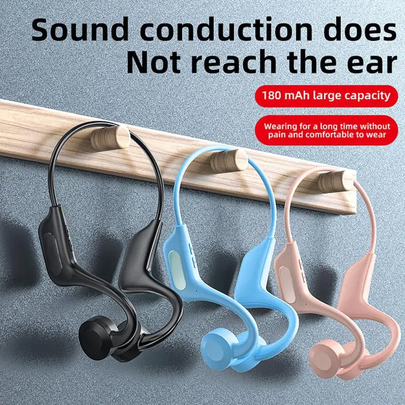 Bone Conduction Sports Bluetooth Headphone Not In Ear Waterproof Noise Reduction Earphone Running Exercise Headset Music Player
Bone Conduction Sports Bluetooth Headphone Not In Ear Waterproof Noise Reduction Earphone Running Exercise Headset Music Player