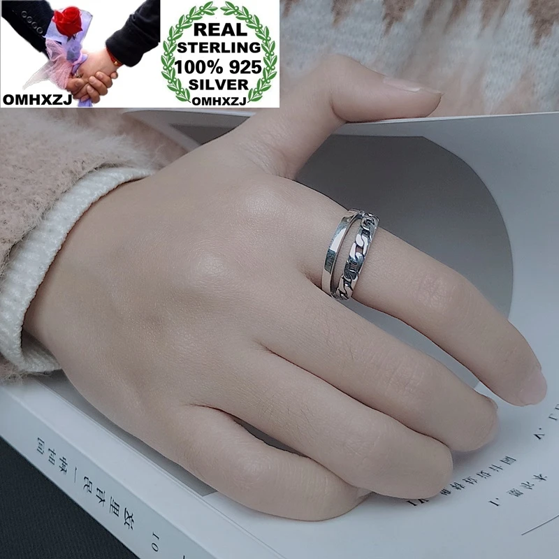 OMHXZJ Wholesale HC76 European Fashion Fine Woman Girl Birthday Party Gift Vintage Two Layers 100% 925 Sterling Silver Open Ring
OMHXZJ Wholesale HC76 European Fashion Fine Woman Girl Birthday Party Gift Vintage Two Layers 100% 925 Sterling Silver Open Ring