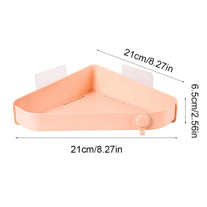Plastic Corner Shelf Wall-Mounted Adhesive Installation with A Hook for Bathroom Kitchen Bedroom
Plastic Corner Shelf Wall-Mounted Adhesive Installation with A Hook for Bathroom Kitchen Bedroom