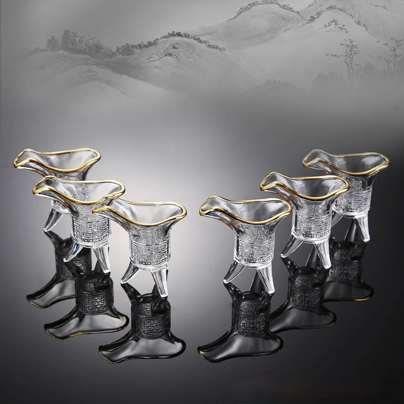 Phnom Penh Emperor Cup Liquor Cup Lead free Crystal Glass Antique Pattern Chinese Spirits One Sip Cup 100ml 
Phnom Penh Emperor Cup Liquor Cup Lead free Crystal Glass Antique Pattern Chinese Spirits One Sip Cup 100ml