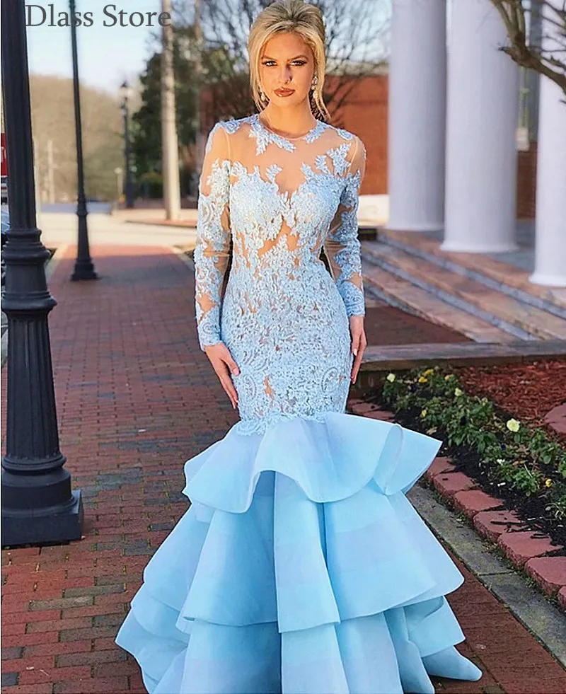 Вечернее платье в пол, с круглым вырезом и длинными рукавами, с вырезом на спине, модель Небесно голубая Русалка года, топы для выпускного, Мн...
Вечернее платье в пол, с круглым вырезом и длинными рукавами, с вырезом на спине, модель Небесно голубая Русалка года, топы для выпускного, Мн...