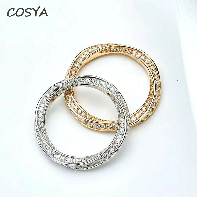 COSYA 100% 925 Sterling Silver K White/Red Fashion Personality High Carbon Diamond Couple Rings Cocktail Party Fine Jewelry Gift
COSYA 100% 925 Sterling Silver K White/Red Fashion Personality High Carbon Diamond Couple Rings Cocktail Party Fine Jewelry Gift