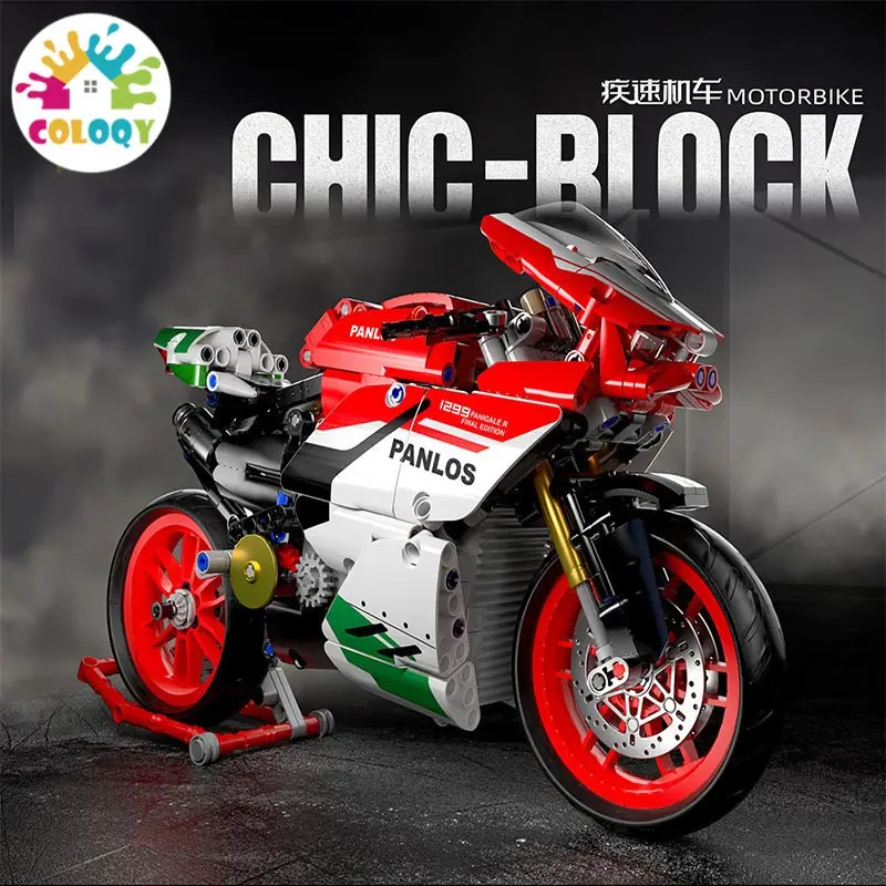 NEW Building Blocks high-Tech Motorcycle City Moto Racing Motorbike Vehicles Bricks Toys Gifts For Children
NEW Building Blocks high-Tech Motorcycle City Moto Racing Motorbike Vehicles Bricks Toys Gifts For Children