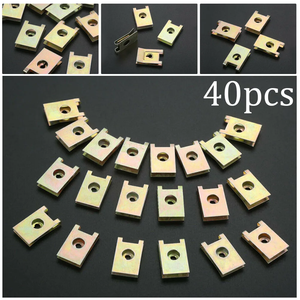 40X Universal Car Fastener Clip Screw Base U-shaped J98 Nut Mounting Fastener Clips 3MM Car Accessories Interior
40X Universal Car Fastener Clip Screw Base U-shaped J98 Nut Mounting Fastener Clips 3MM Car Accessories Interior