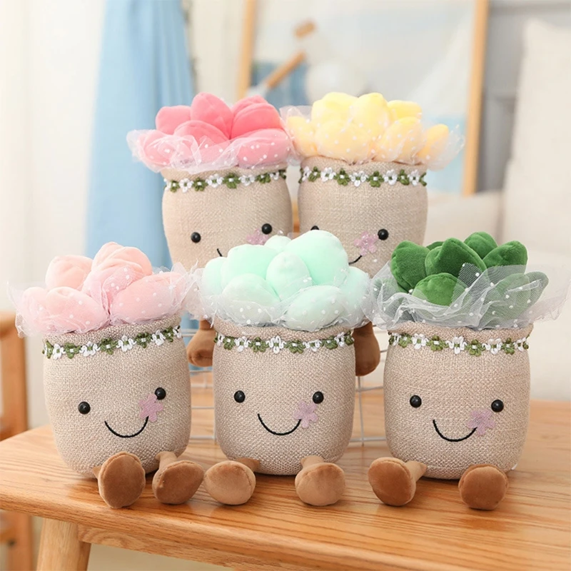 Plush Potted Pillow Succulent Plants Stuffed Toys Gift for Kids Friend Family
Plush Potted Pillow Succulent Plants Stuffed Toys Gift for Kids Friend Family