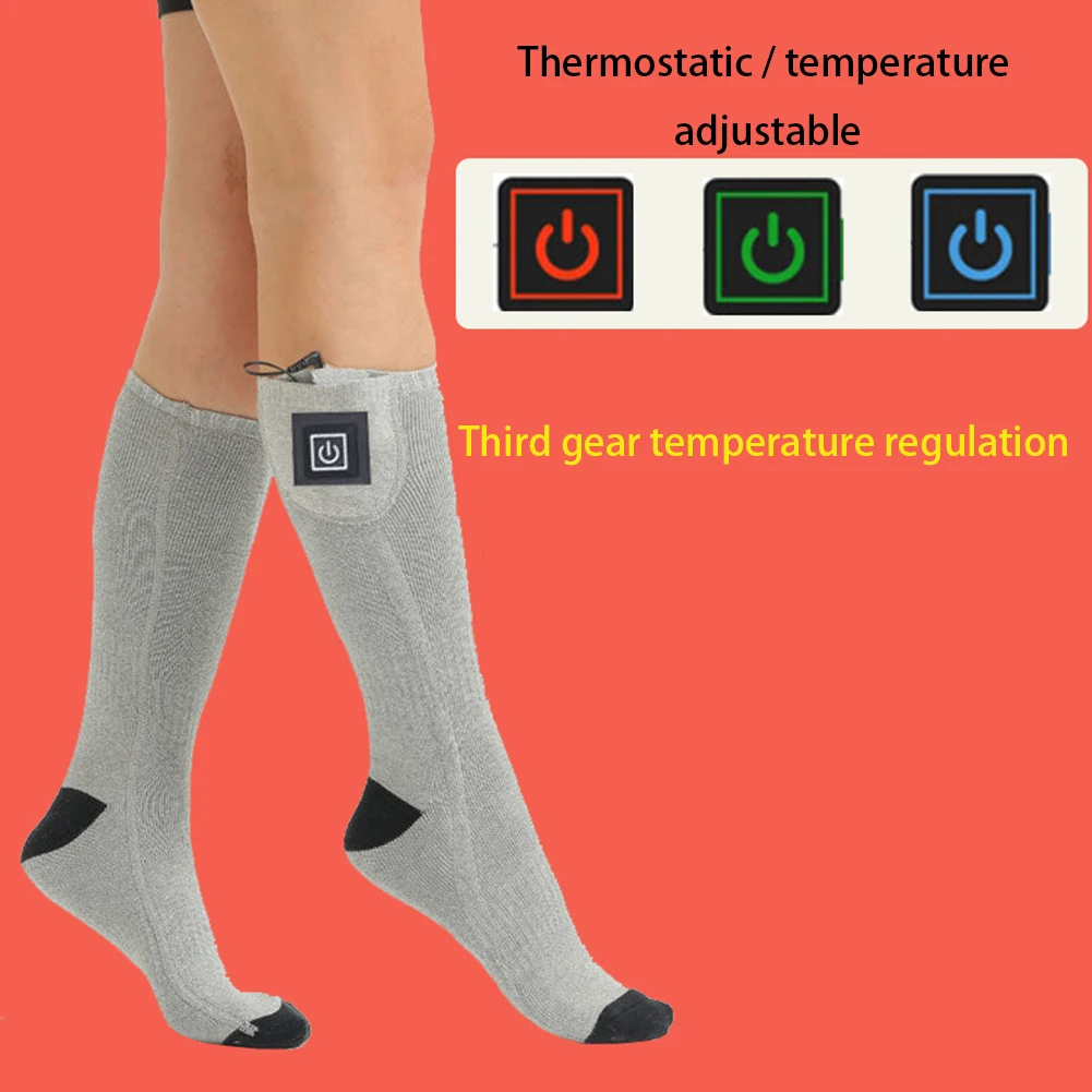 4000mah Winter Elastic Electric Heating Socks Breathable Charging Anti-Cold Foot Warmer Heated Thermal Stockings Trekking Ski
4000mah Winter Elastic Electric Heating Socks Breathable Charging Anti-Cold Foot Warmer Heated Thermal Stockings Trekking Ski