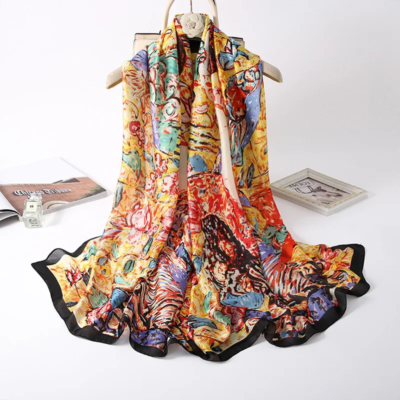 2021 Summer Silk Scarf Women Print Scarf Flower,Birds,leaf,chains, 100% Natural Silk Wraps Shawls and Scarves 180*90cm Hijabs
2021 Summer Silk Scarf Women Print Scarf Flower,Birds,leaf,chains, 100% Natural Silk Wraps Shawls and Scarves 180*90cm Hijabs