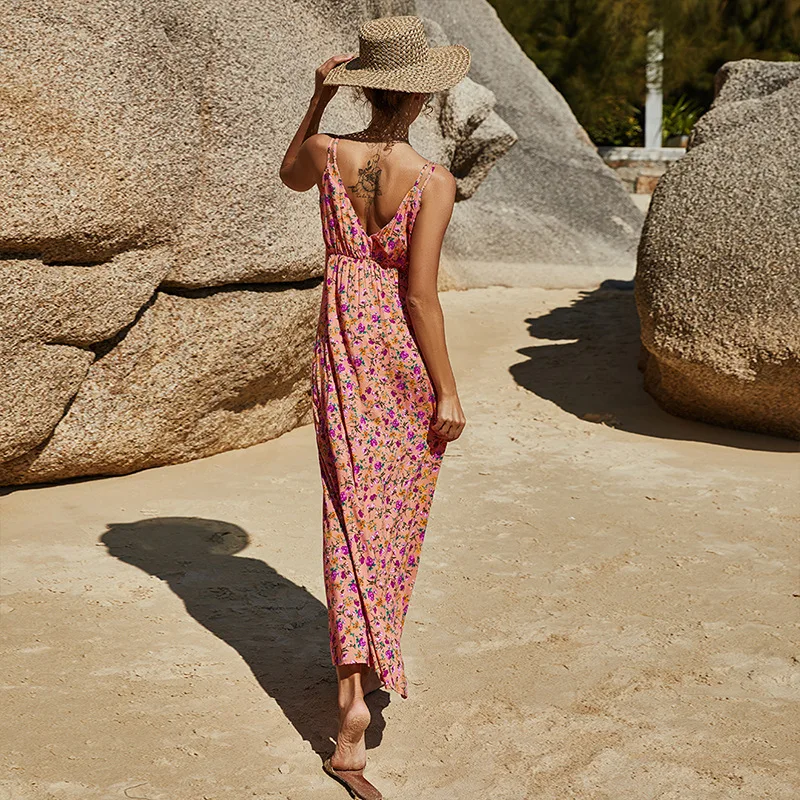 Women Dress Tunics For The Beach Tunic Summer Clothing New Sleeveless Neck Harness Natural Print Sexy Open Skirt Polyester
Women Dress Tunics For The Beach Tunic Summer Clothing New Sleeveless Neck Harness Natural Print Sexy Open Skirt Polyester