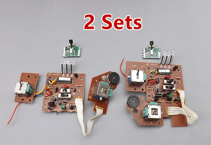 2 Sets 5-9V Twin-Rotor Helicopter Main Control Board Core DIY Kit - Transmitter*2 Receiver*2
2 Sets 5-9V Twin-Rotor Helicopter Main Control Board Core DIY Kit - Transmitter*2 Receiver*2