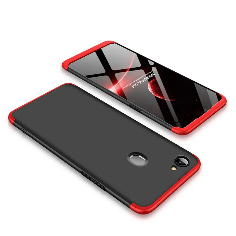 Для OPPO F7 ультра тонкий PC задняя крышка Нескользящая Противоударная 360 градусов