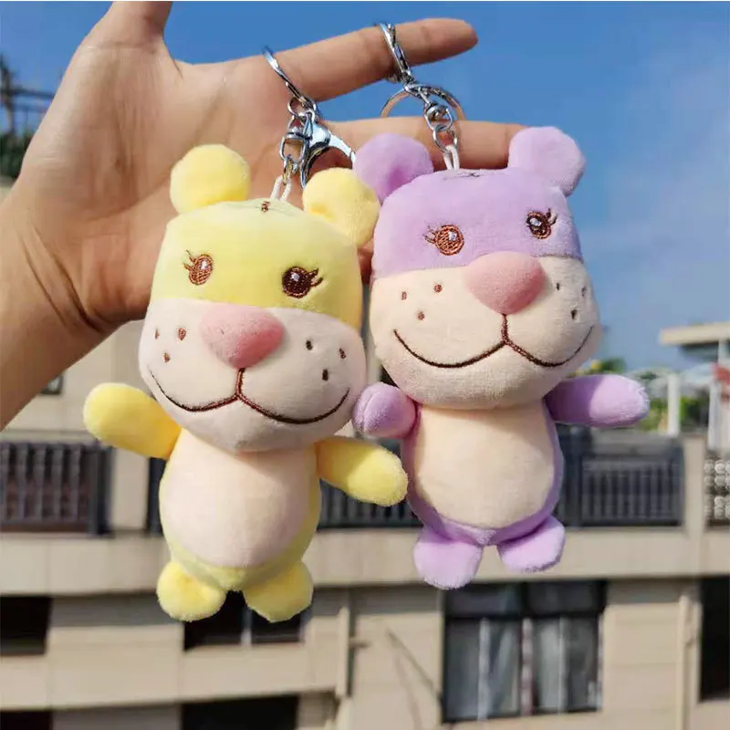 

fashione New cute Creative Cartoon lucky tiger keychain Boutique bag decorate pandent soft lifelike birthday christmase gift