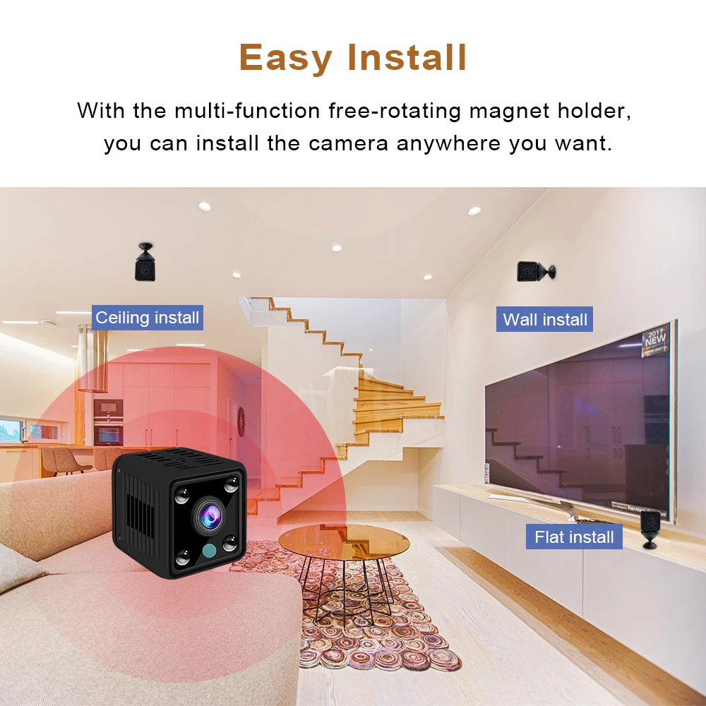 IP Camera WIFI Surveillance Camera 1080P Mini Camera HD Camcorder Sensor Night Vision Remote Monitor Small Wireless Wide Angle
IP Camera WIFI Surveillance Camera 1080P Mini Camera HD Camcorder Sensor Night Vision Remote Monitor Small Wireless Wide Angle