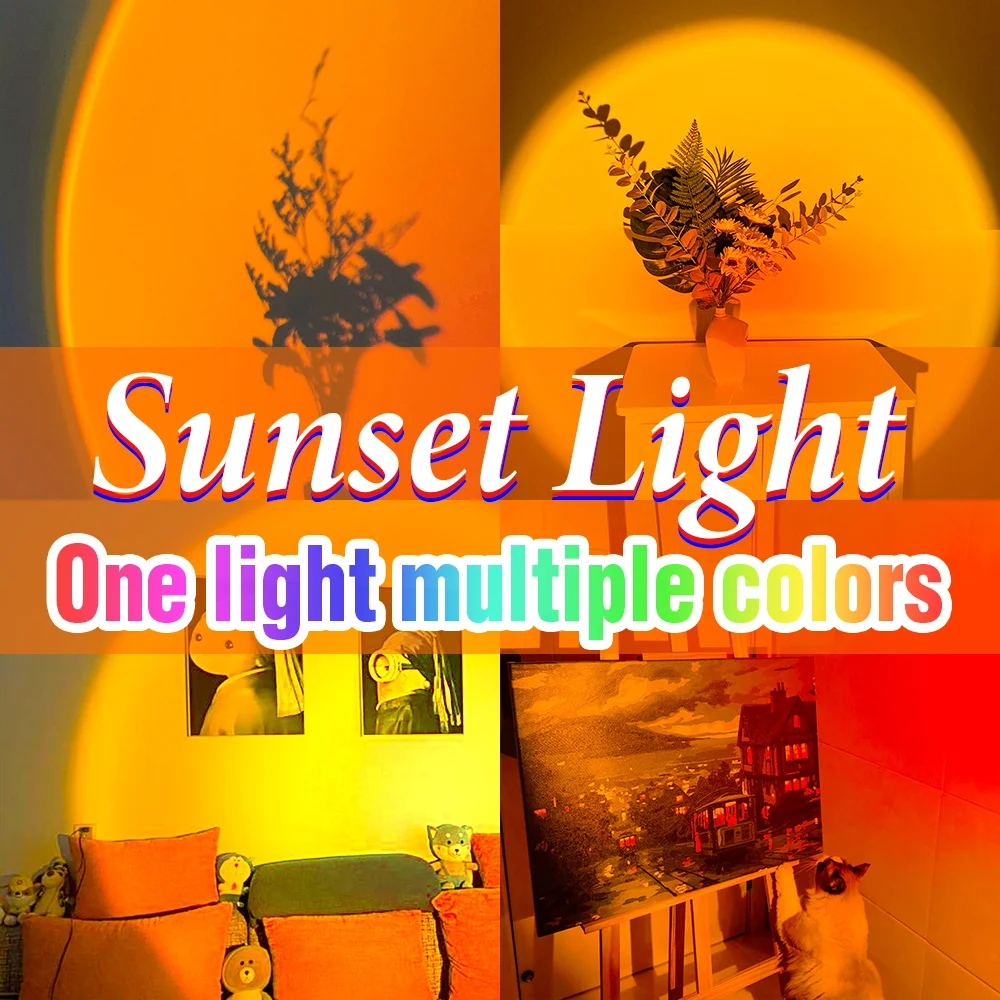 USB Sunset LED Night Light Rainbow Projector Bulb Decoration Sun Red LED Wall Lamp For Bedroom Coffee Store Background Lighting
USB Sunset LED Night Light Rainbow Projector Bulb Decoration Sun Red LED Wall Lamp For Bedroom Coffee Store Background Lighting