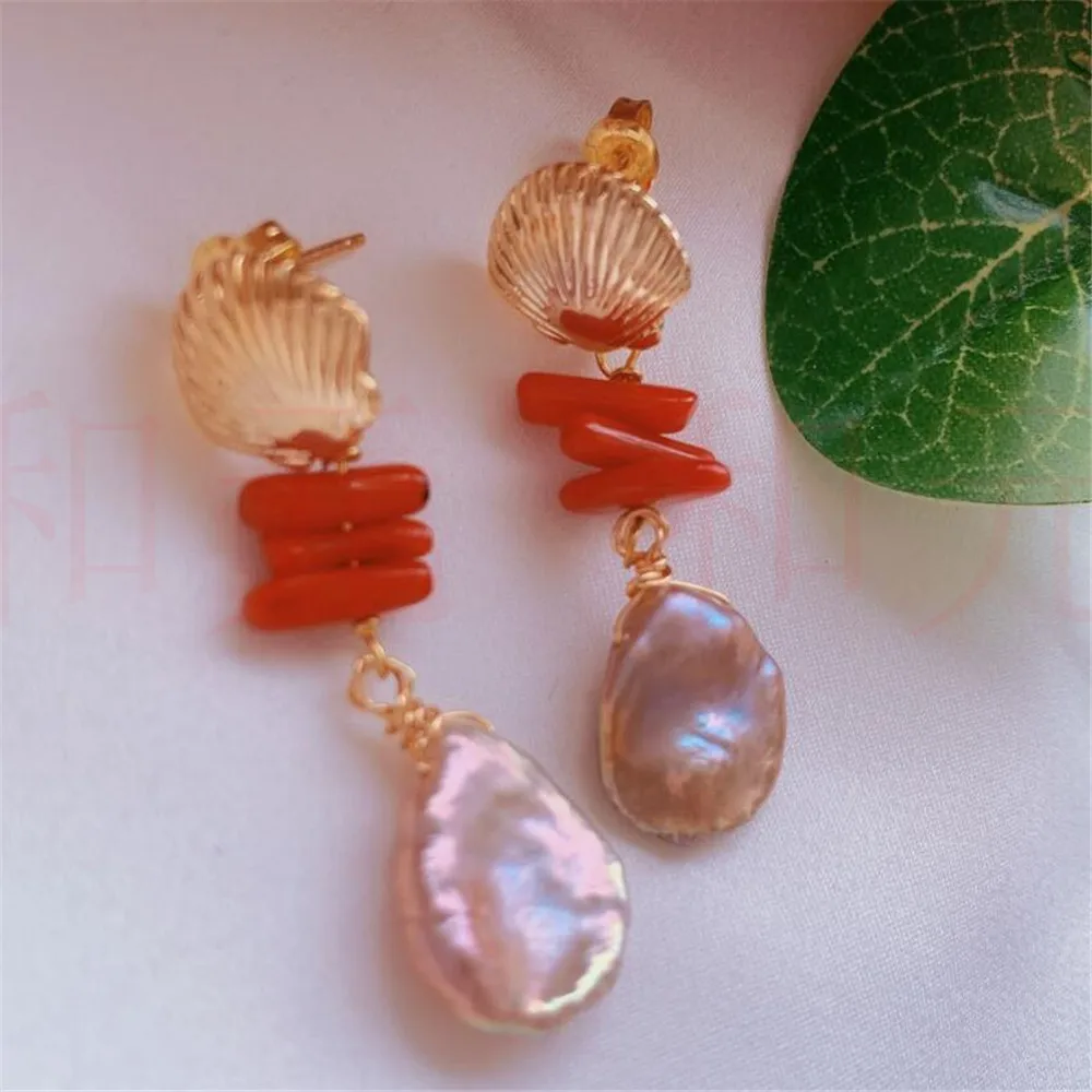 Elegant Natural Red Agate Pearl Earrings Ping Buckle 18K Mother's Day Thanksgiving Holiday gifts Diy Dangle Wedding Fashion
Elegant Natural Red Agate Pearl Earrings Ping Buckle 18K Mother's Day Thanksgiving Holiday gifts Diy Dangle Wedding Fashion