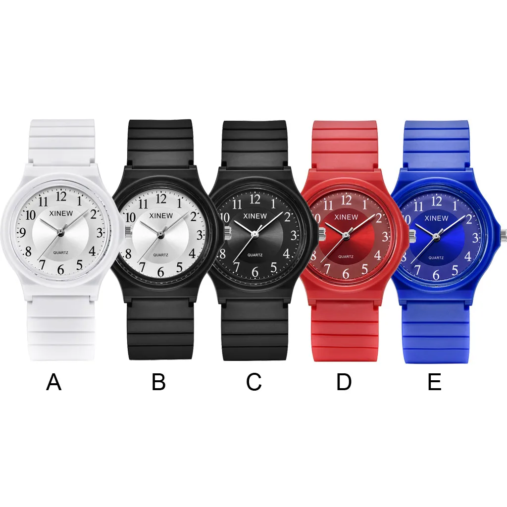 

Ultra-thin Quartz men watch Unisex Children Watch Silicone Sports Watch Analog Quartz Wristwatch Birthday Present reloj hombre