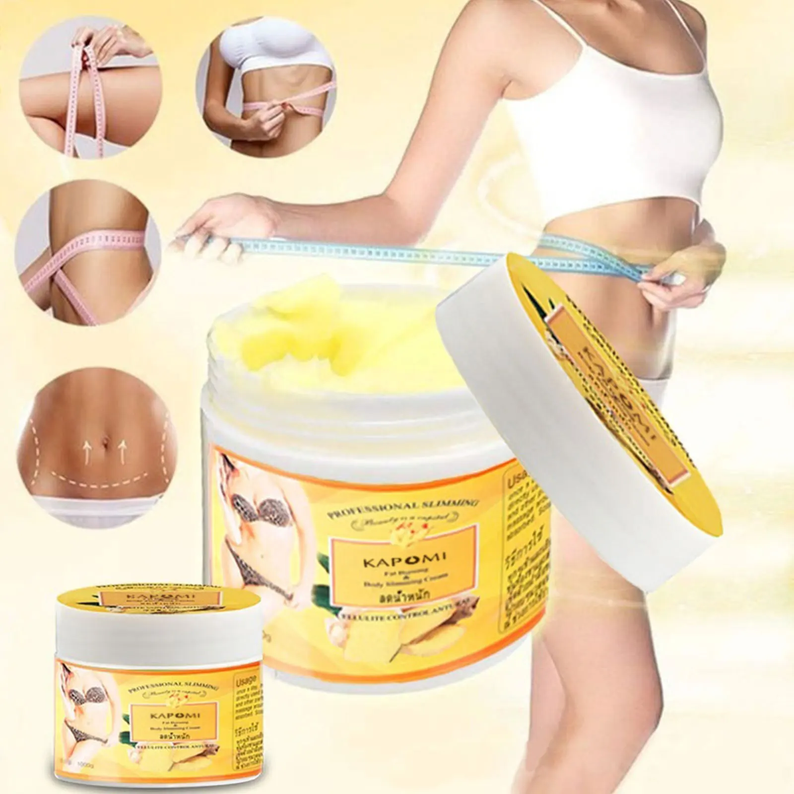 

Ginger Fat Burning Cream Anti-cellulite Full Body Slimming Weight Loss Massaging Cream Leg Body Waist Effective Reduce Cream