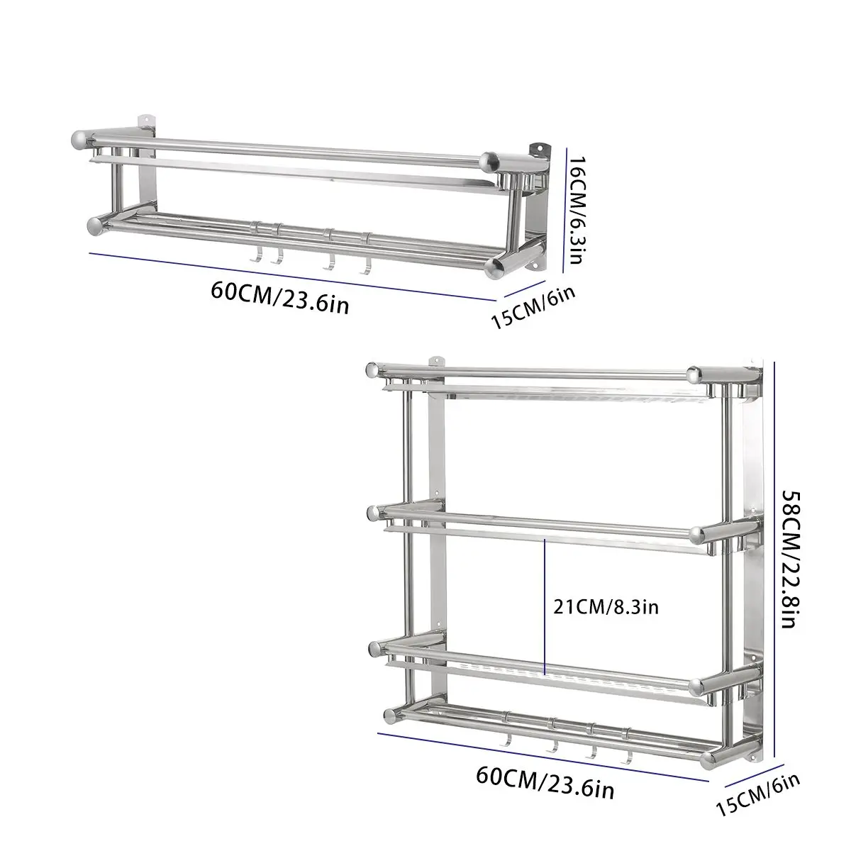 Stainless Steel Chrome Metal Towel Bar Wall-Mounted Towel Holder Organizer Shelf Storage Rail for Bathroom Kitchen
Stainless Steel Chrome Metal Towel Bar Wall-Mounted Towel Holder Organizer Shelf Storage Rail for Bathroom Kitchen
