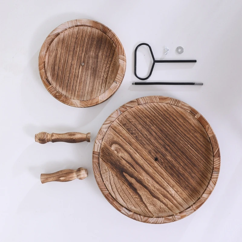 57EA Round Double Layer Wooden Cake Stand Holder with Metal Handle Dessert Table Tray Cupcake Display Rack Birthday Wedding Bar
57EA Round Double Layer Wooden Cake Stand Holder with Metal Handle Dessert Table Tray Cupcake Display Rack Birthday Wedding Bar