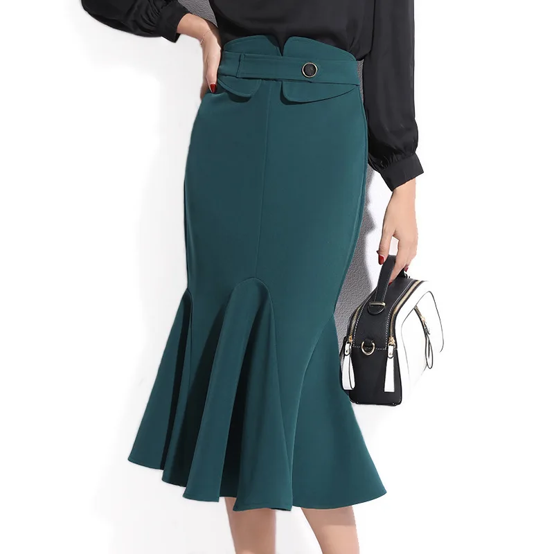 women skirts 2019 autumn winter plus size long length flared black hip wrapped fish tail office casual sexy skirt
women skirts 2019 autumn winter plus size long length flared black hip wrapped fish tail office casual sexy skirt