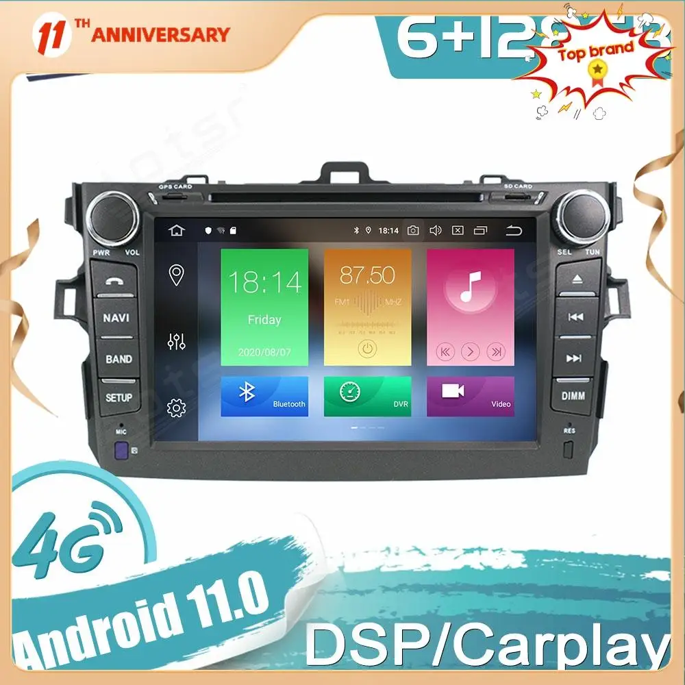 Android 11 For Toyota Corolla 2007-2013 Car GPS Navigation Auto Stereo Multimedia Radio Video Player Carplay Tape Headunit
Android 11 For Toyota Corolla 2007-2013 Car GPS Navigation Auto Stereo Multimedia Radio Video Player Carplay Tape Headunit