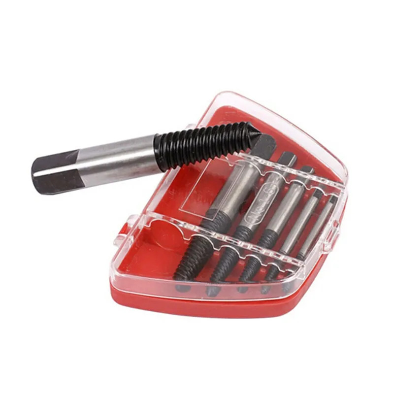 6Pcs Damaged Broken Screw Extractor Bolt Drill Bits Remover Tools Broken Speed Out Guide Set Broken Bolt Remover Easy Out Tool
6Pcs Damaged Broken Screw Extractor Bolt Drill Bits Remover Tools Broken Speed Out Guide Set Broken Bolt Remover Easy Out Tool