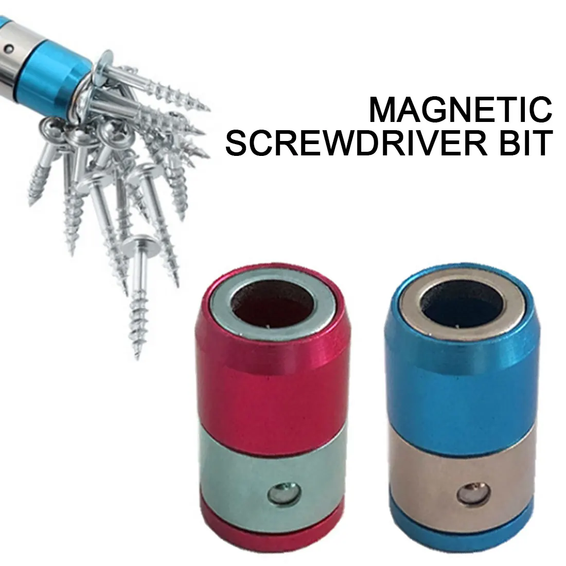 

Универсальное магнитное кольцо, магнитные отвертки, насадки, металлическая отвертка, намагничивающая головка для 6,35 мм ручной магнитной го...