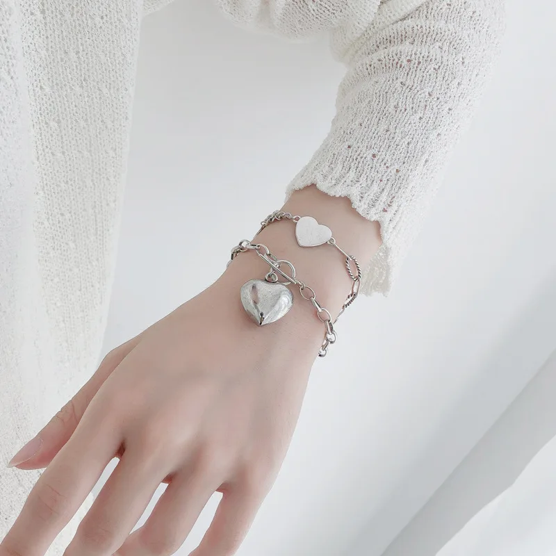 FMILY Minimalist 925 Sterling Silver Personality OT Buckle Love Bracelet Retro Fashion Wild Hip-hop Jewelry for Girlfriend Gift
FMILY Minimalist 925 Sterling Silver Personality OT Buckle Love Bracelet Retro Fashion Wild Hip-hop Jewelry for Girlfriend Gift