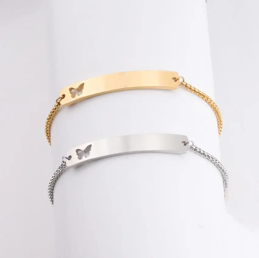 Mirror Polish Stainless Steel Hollow Butterfly Bend Rectangle Bar Bracelet Adjustable Box Chain Bracelets
Mirror Polish Stainless Steel Hollow Butterfly Bend Rectangle Bar Bracelet Adjustable Box Chain Bracelets