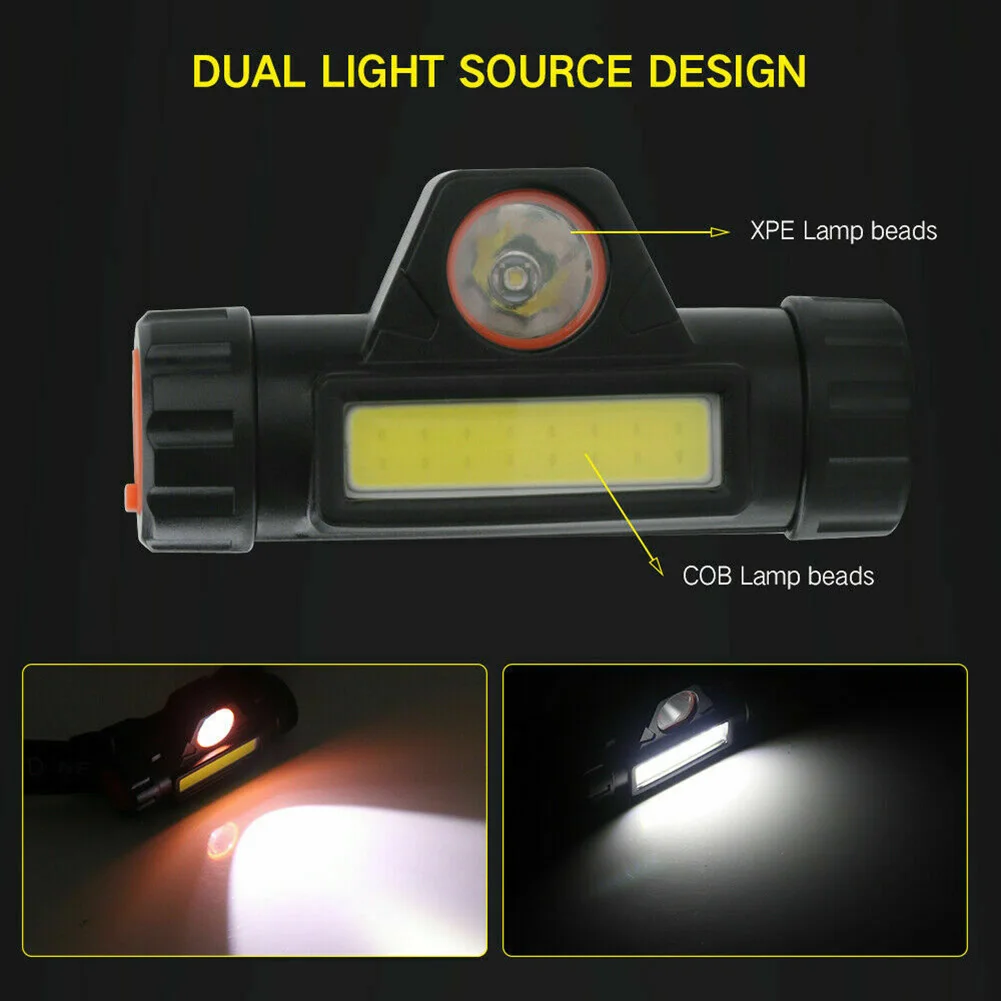 2Pcs XPE+COB LED Headlight Headlamp USB Waterproof Camping Head Light LED Fishing Headlights Flashlight Torch Head Lamp
2Pcs XPE+COB LED Headlight Headlamp USB Waterproof Camping Head Light LED Fishing Headlights Flashlight Torch Head Lamp