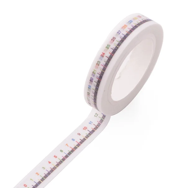 8mmx7m colorful ruler decorative washi masking tape(1piece)
8mmx7m colorful ruler decorative washi masking tape(1piece)
