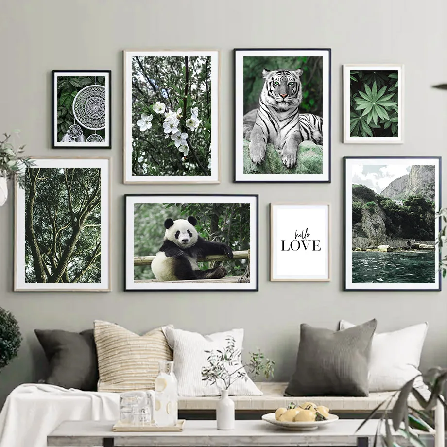 Tiger Panda Leaf Flower Mountain Jungle Wall Art Canvas Painting Nordic Posters And Prints Wall Pictures For Living Room Decor
Tiger Panda Leaf Flower Mountain Jungle Wall Art Canvas Painting Nordic Posters And Prints Wall Pictures For Living Room Decor