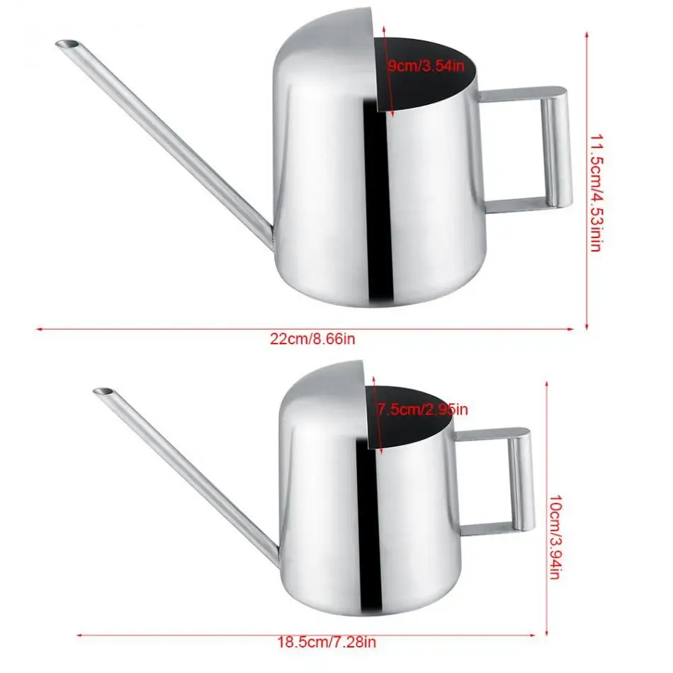 300/500mL Stainless Steel Watering Can Garden Plant Flower Long Mouth Garden Sprinkling Pot Garden Watering Accessories
300/500mL Stainless Steel Watering Can Garden Plant Flower Long Mouth Garden Sprinkling Pot Garden Watering Accessories