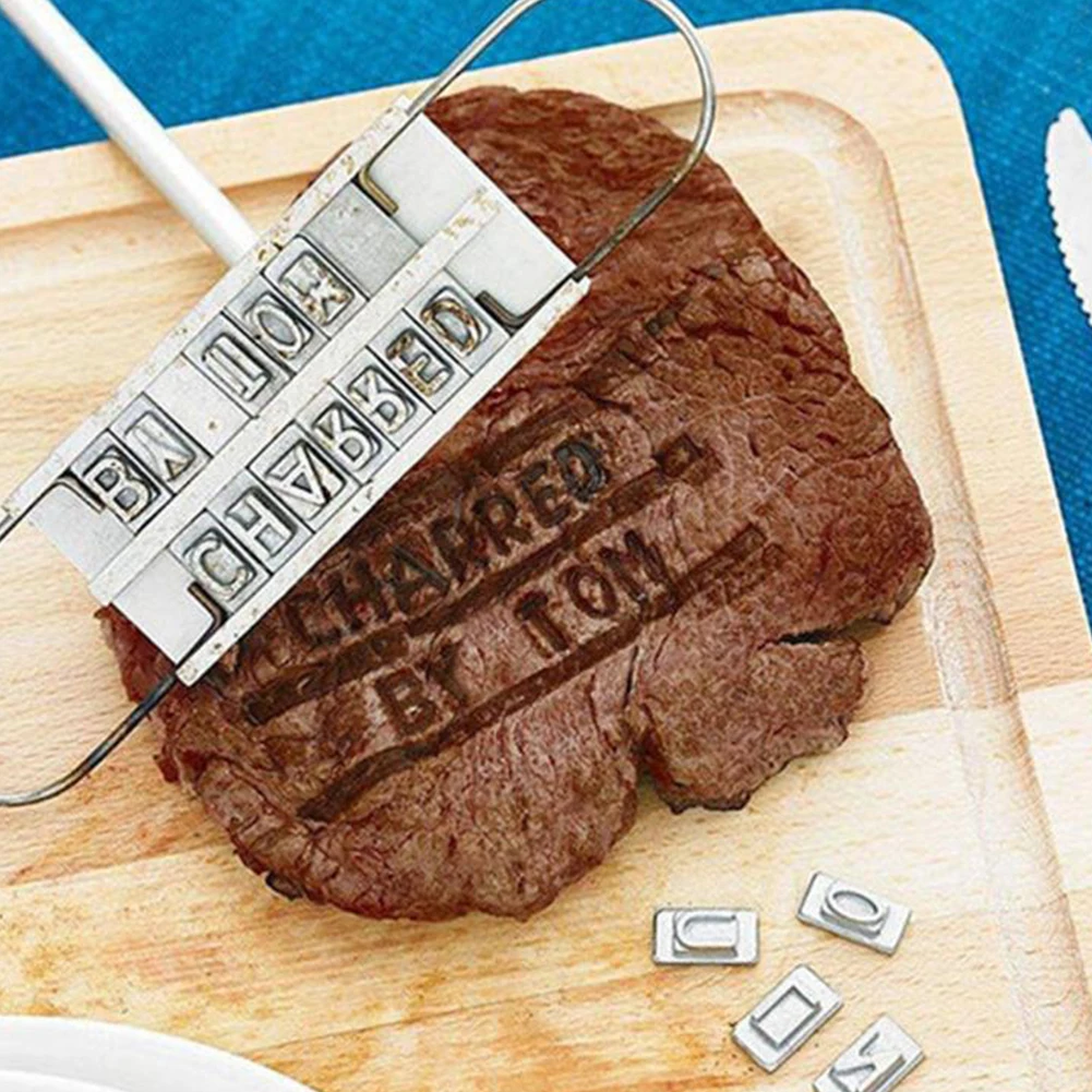 Steak Meat Stamp Barbecue Letter Branding Stick Barbecue Tool 55 Letters Soldering Iron Signature Seal Barbecue Fire Logo Brand
Steak Meat Stamp Barbecue Letter Branding Stick Barbecue Tool 55 Letters Soldering Iron Signature Seal Barbecue Fire Logo Brand