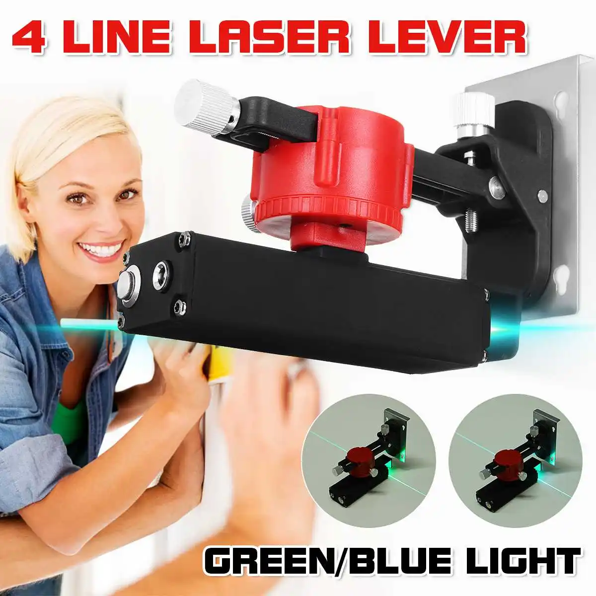 4 Lines 3D Laser Level Green/Blue Light 360 Degre Horizontal And Vertical Super Powerful Laser Level Building Measure Tools
4 Lines 3D Laser Level Green/Blue Light 360 Degre Horizontal And Vertical Super Powerful Laser Level Building Measure Tools