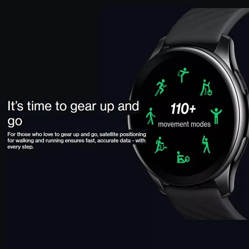 Оригинальные Смарт-часы OnePlus Watch 4 Гб до 14 дней 1 39 дюйма AMOLED GPS 9 9Pro | Электроника