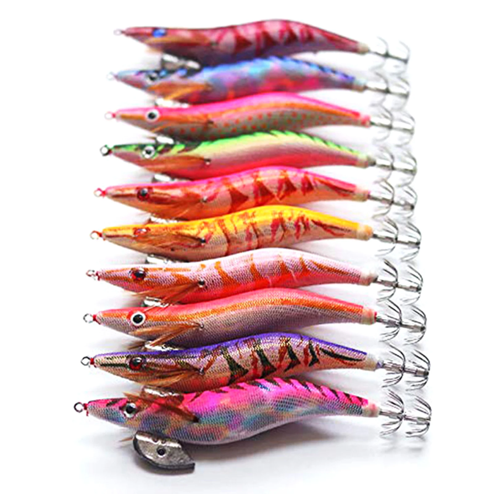 10PCS/Set Luminous Artificial Hard Bait Saltwater Squid Jig Hook Body Shrimp Octopus Cuttlefish For Fishing Jigs Lure Sea Tackle
10PCS/Set Luminous Artificial Hard Bait Saltwater Squid Jig Hook Body Shrimp Octopus Cuttlefish For Fishing Jigs Lure Sea Tackle