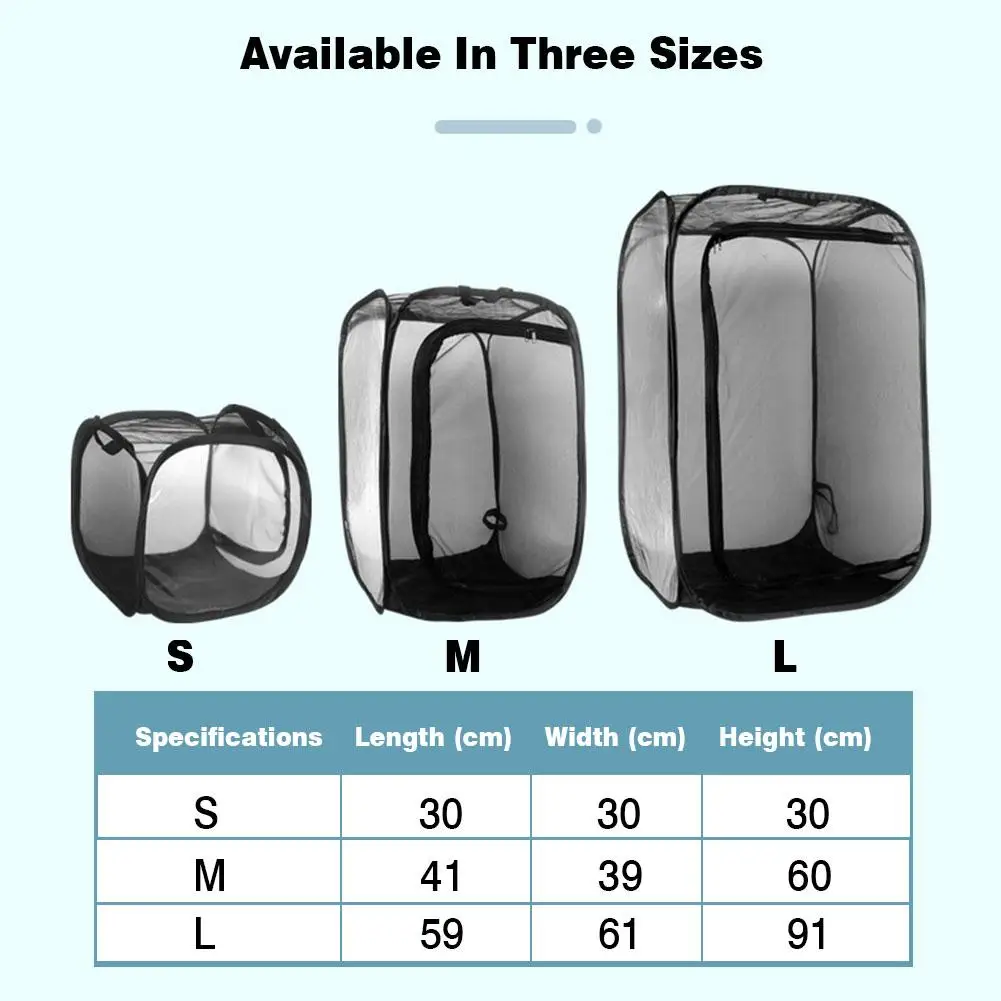 Butterfly Habitat Mini Insect Butterfly Cage Foldable Pop-up Insect Mantis Breeding Butterfly Mesh Cage Housing
Butterfly Habitat Mini Insect Butterfly Cage Foldable Pop-up Insect Mantis Breeding Butterfly Mesh Cage Housing