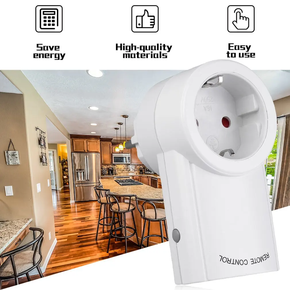 Wireless Remote Control Home House Power Outlet Light Switch Socket 1 Remote EU Connector Plug BH9938-1 DC 12V
Wireless Remote Control Home House Power Outlet Light Switch Socket 1 Remote EU Connector Plug BH9938-1 DC 12V